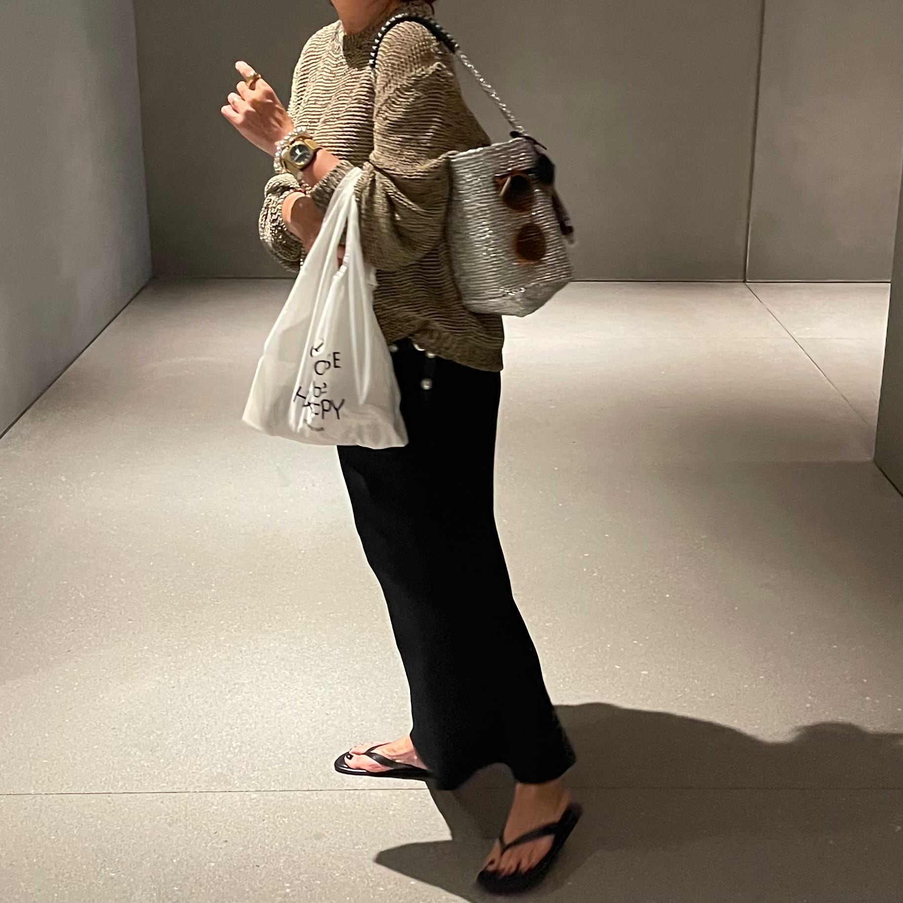 OVAL Shoulder Kago Bag / メガネホルダー＆選べるマルシェバッグ付