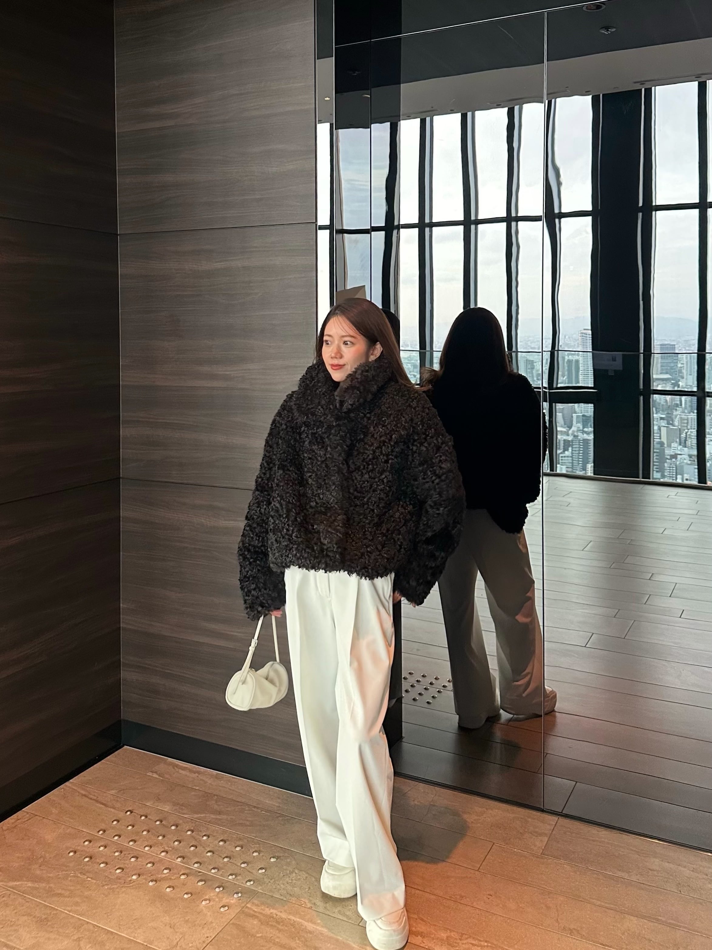 poodle coat / black 1/9 21:00～ 再販 (即納) | HYEON