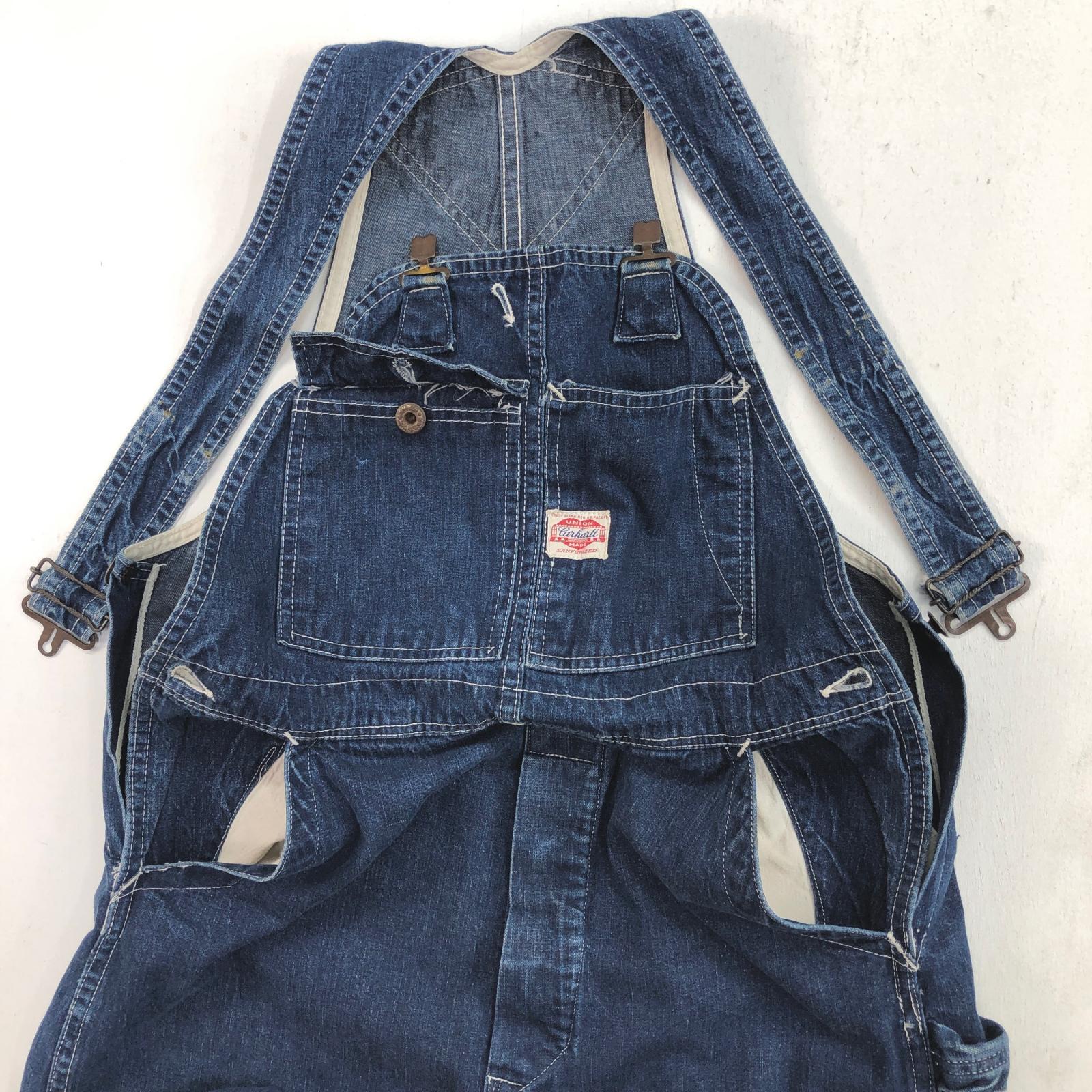 CARHARTT カーハート 40- 50年代 デニム オーバーオール OVERALL 刺繍