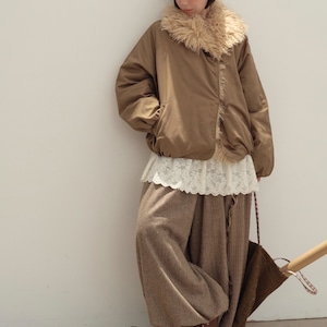 ボリュームファーネックジャケット ・9080 ボリュームファーネックジャケット ・9080