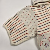 gelato pique ジェラートピケ 総柄 ダブルジップ パーカー ポンチョ F フリーサイズ