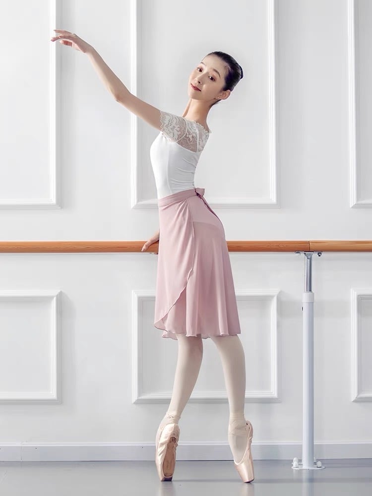スモークピンク ラップスカート | バレエショップSnowflake Ballerina