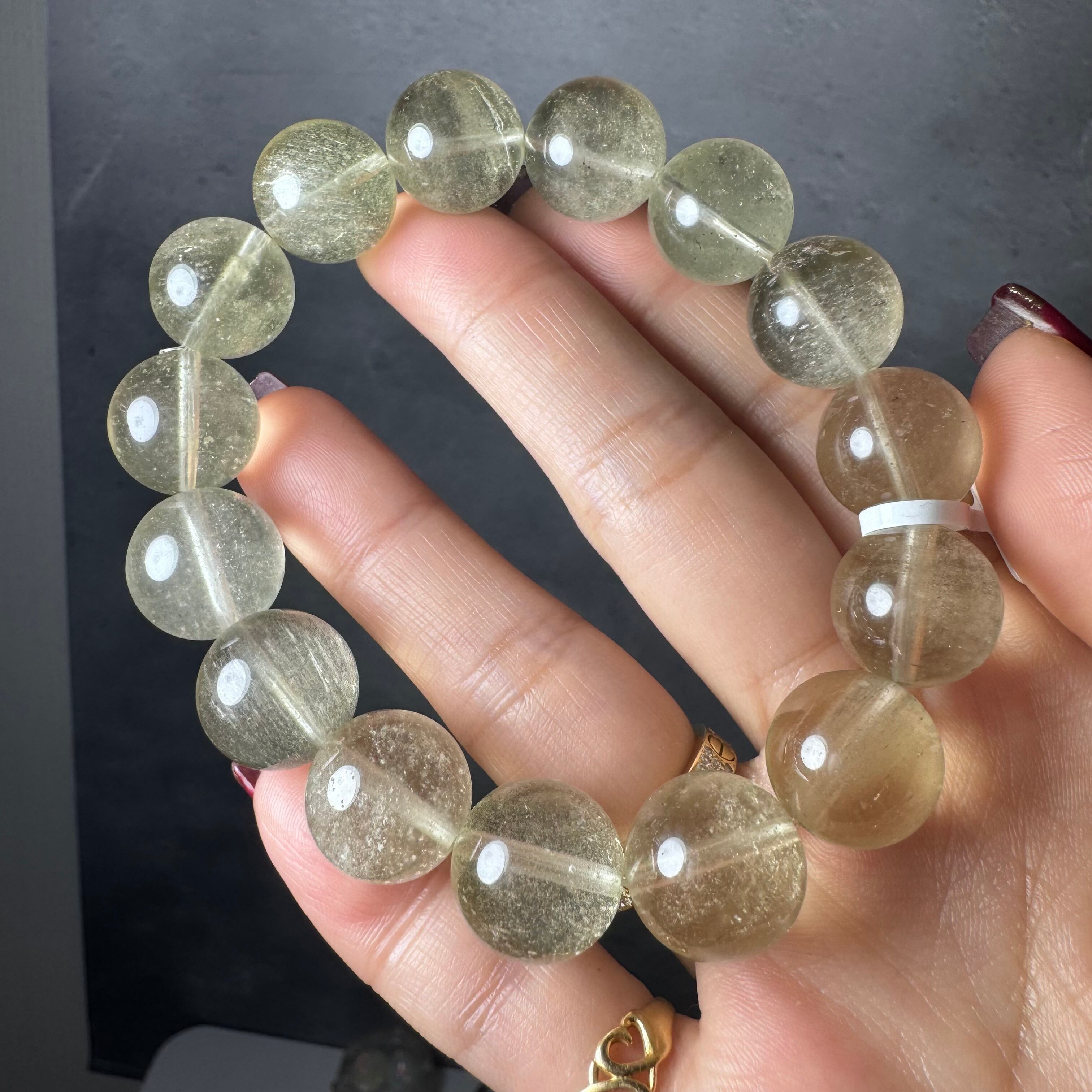 ★リビアンガラス ボタン型 ブレスレット③(SA) ☆リビアンガラス ボタン型 ブレスレット③(SA)