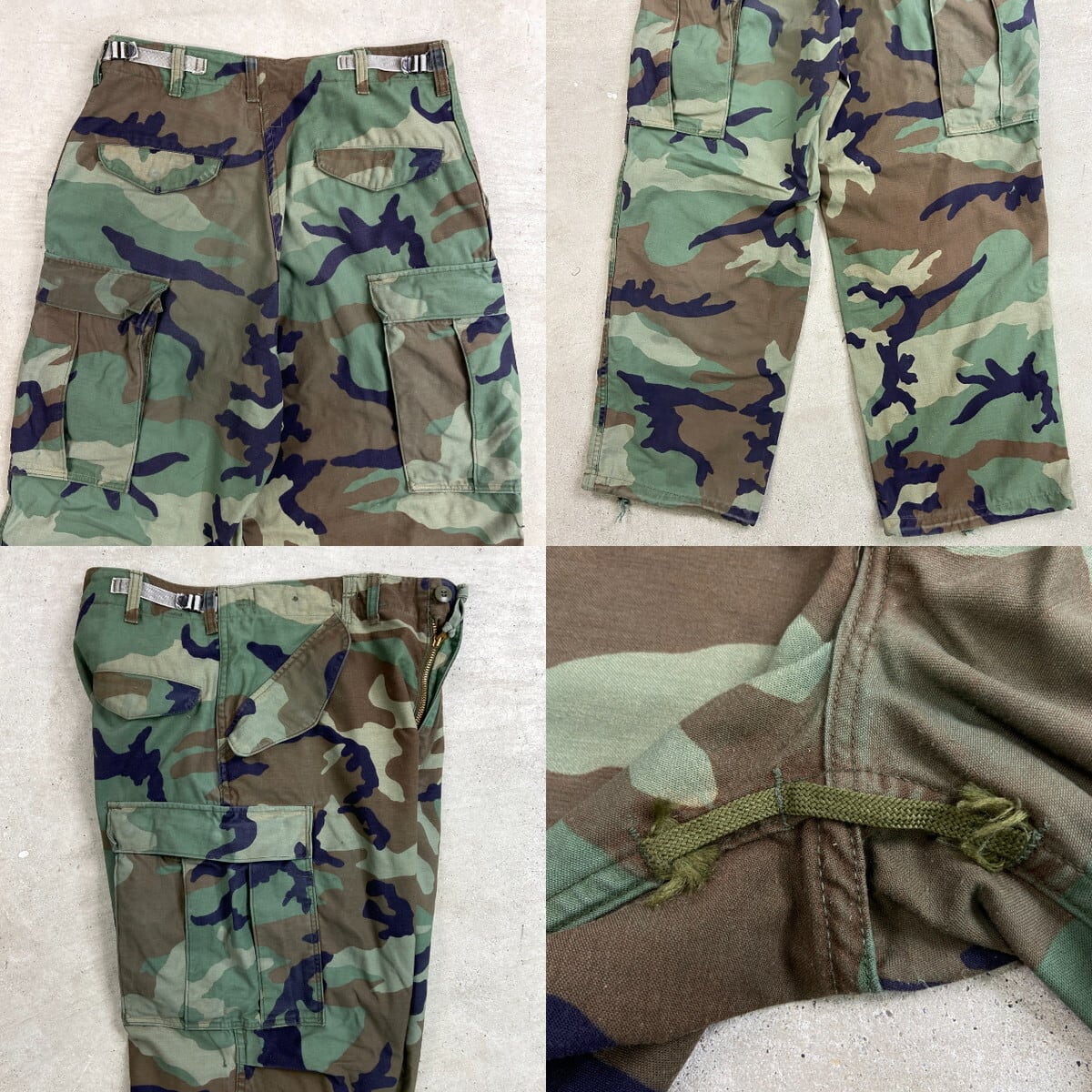 85年納品 U.S.ARMY 米軍実品 M-65 ウッドランドカモ カーゴパンツ