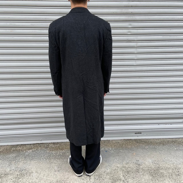『送料無料』Yves Saint Laurent チェスターコート　ウール　イタリア製　XL