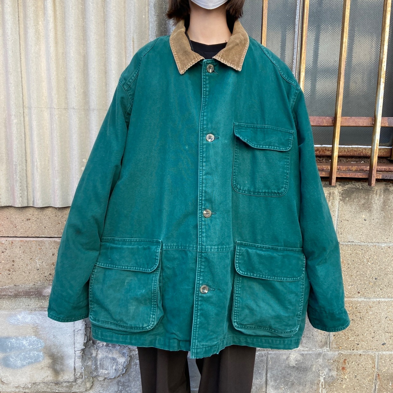 90年代 エディーバウアー 3WAY ハンティングジャケット メンズL 古着 