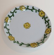 村田菜穂美作　黄花唐草プレート20cm［2104130001291］