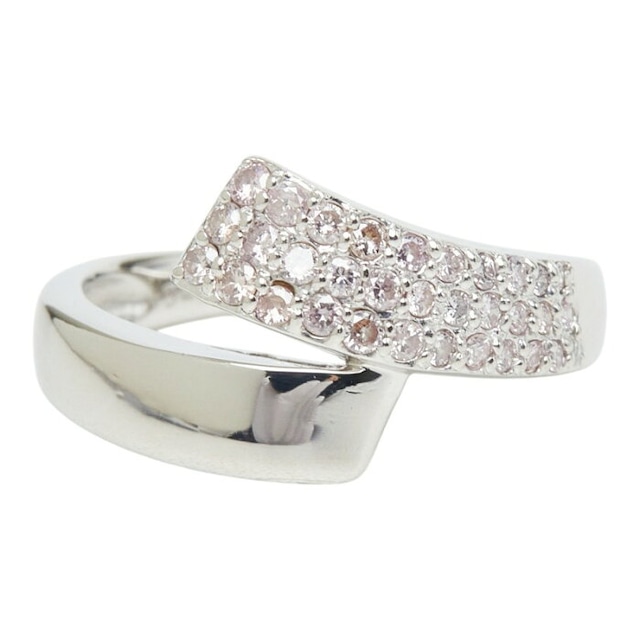 Pt900 プラチナ ダイヤ0.26ct リング 指輪 レディース 8.5号 【中古】