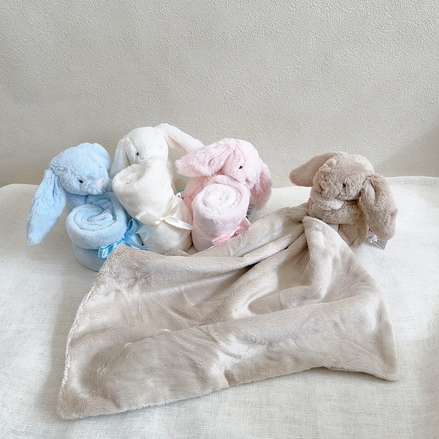Jellycat ジェリーキャット | Bashful Bunny Soother うさぎ たれ耳 ブランケット ぬいぐるみ
