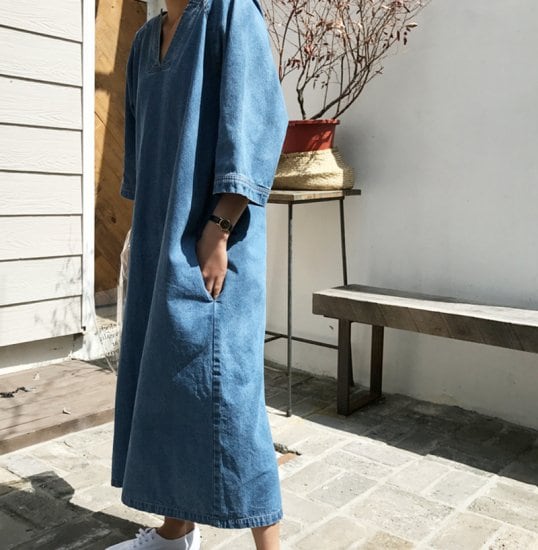 ワンピース レディース 大きいサイズ デニムワンピース 夏 コットン