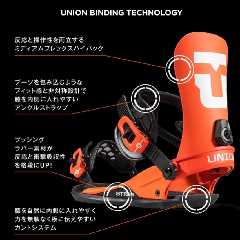 23-24年モデル UNION .『 STRATA 』. Black . ユニオン . ストラータ ...