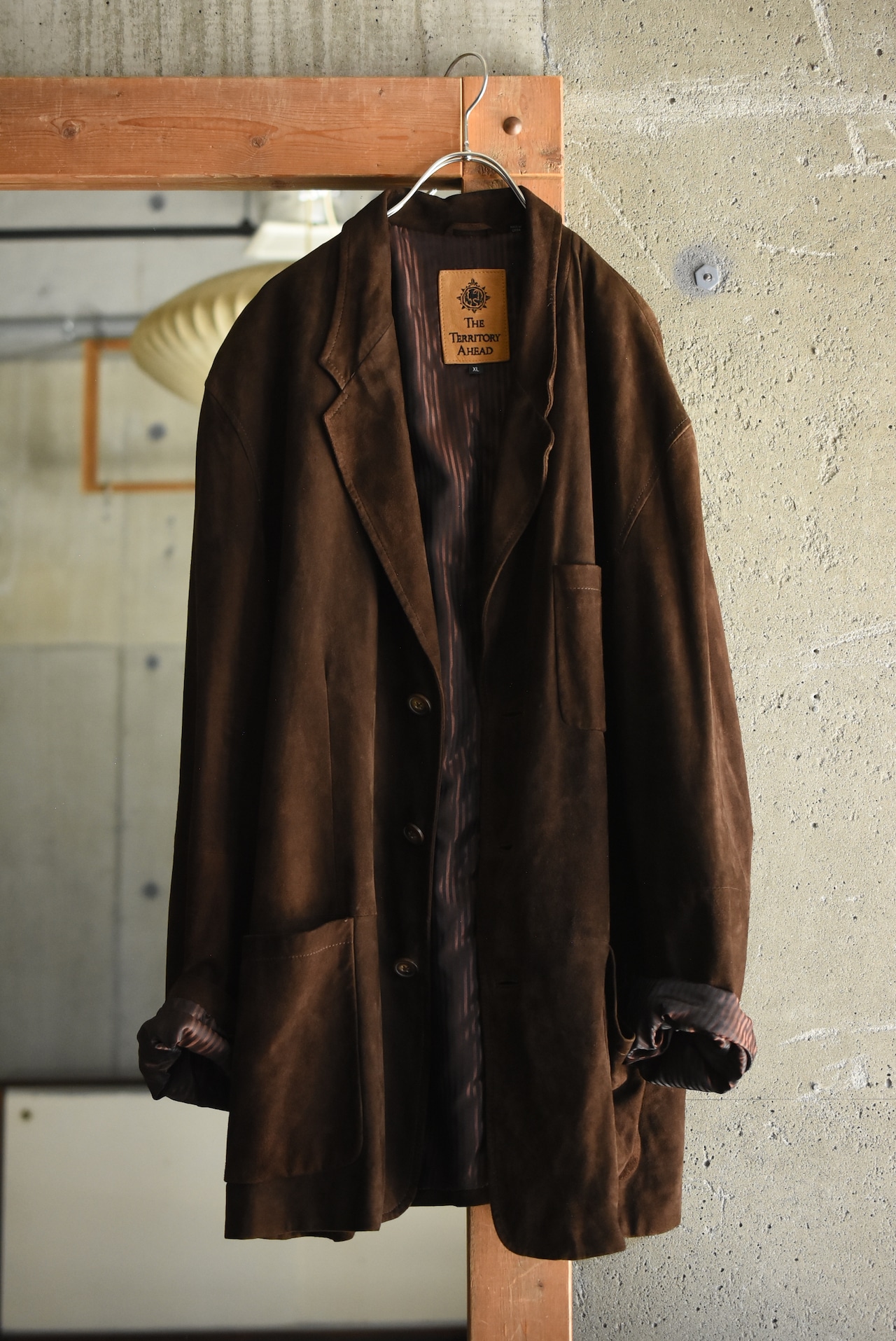 OK/90's "THE TERRITORY AHEAD" nubuck leather jacket