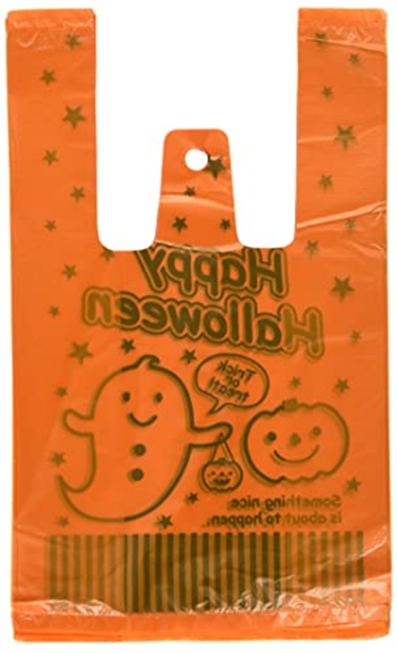 手提げ袋 レジ袋 HW ハロウィン オレンジ-SS (200枚) HW-SS