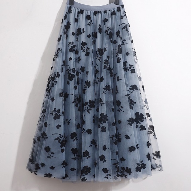 【ワンサイズ】フロッキースカート