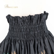 フラダンス 衣装 パウスカート ブラック系 MMJ 日本製 ティアレ柄 ハワイアンプリント柄 アロハ フラ ダンス レッスン 練習 シングル スカート かわいい おしゃれ 上品 大人っぽい ホワイト系 ブラウン系 グリーン系 黒 白 茶 緑 黄緑 アロハシャツ フラダンス用衣装 春夏用 レディース カジュアルスタイル 植物柄 ハワイアンスタイル おしゃれカジュアル