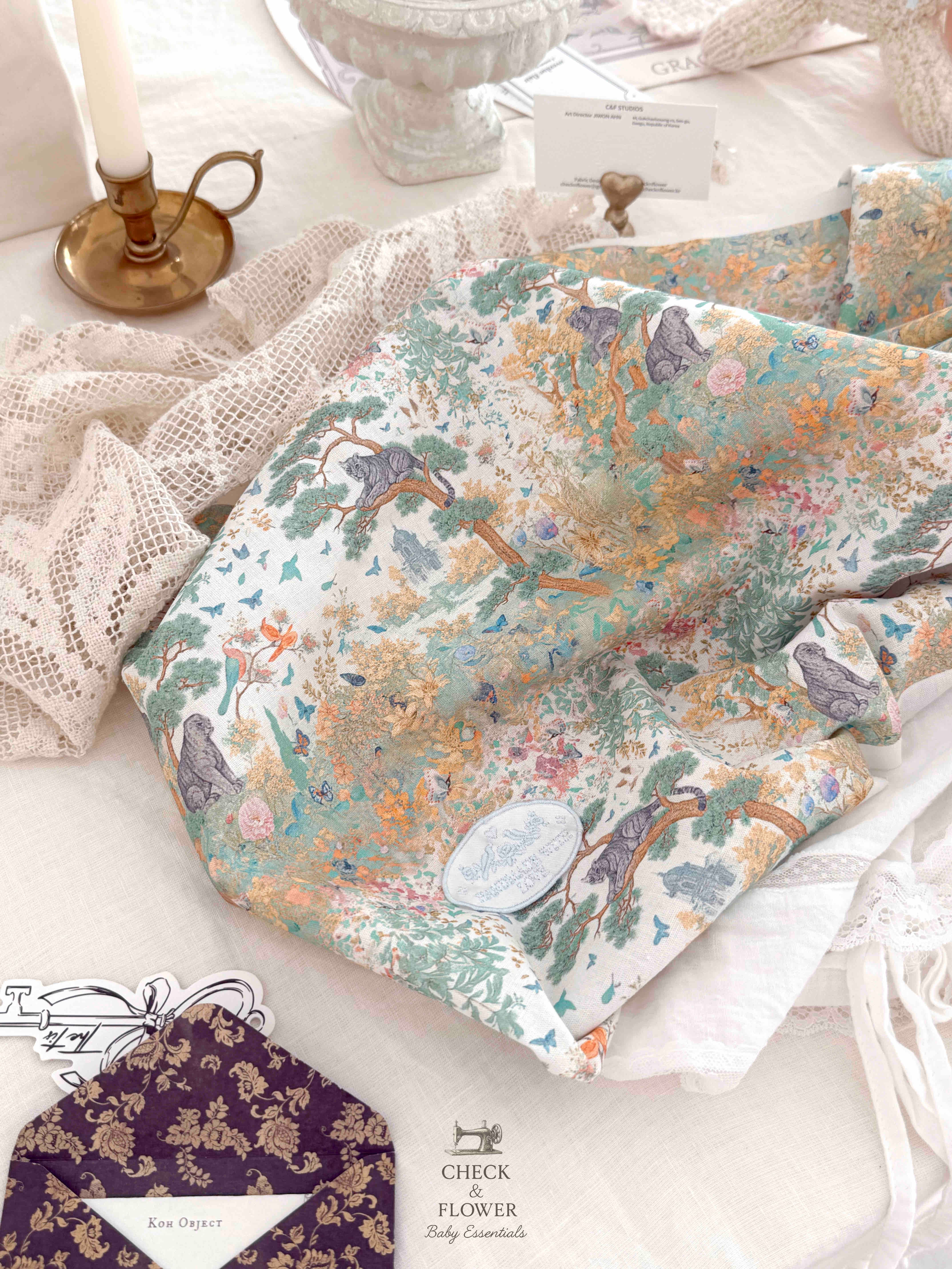 【即納】民画　韓服　リネン生地25FW