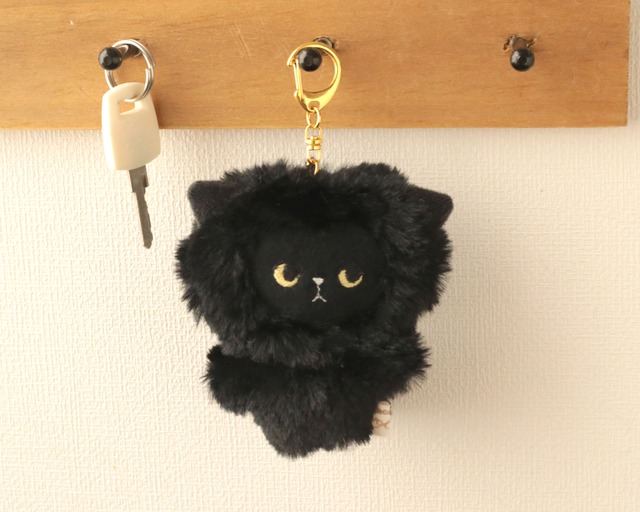 ねこのmyao キーホルダー 黒猫✳︎受注生産