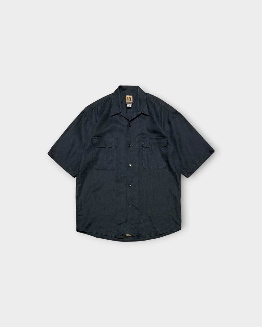 【Used】“BRUNO” Open Collar Linen Shirt