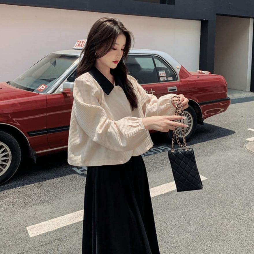 サブカル 服 地雷系 通販 セットアップ ジャケット フレアスカート 原宿スタイル やみかわ インディーズ