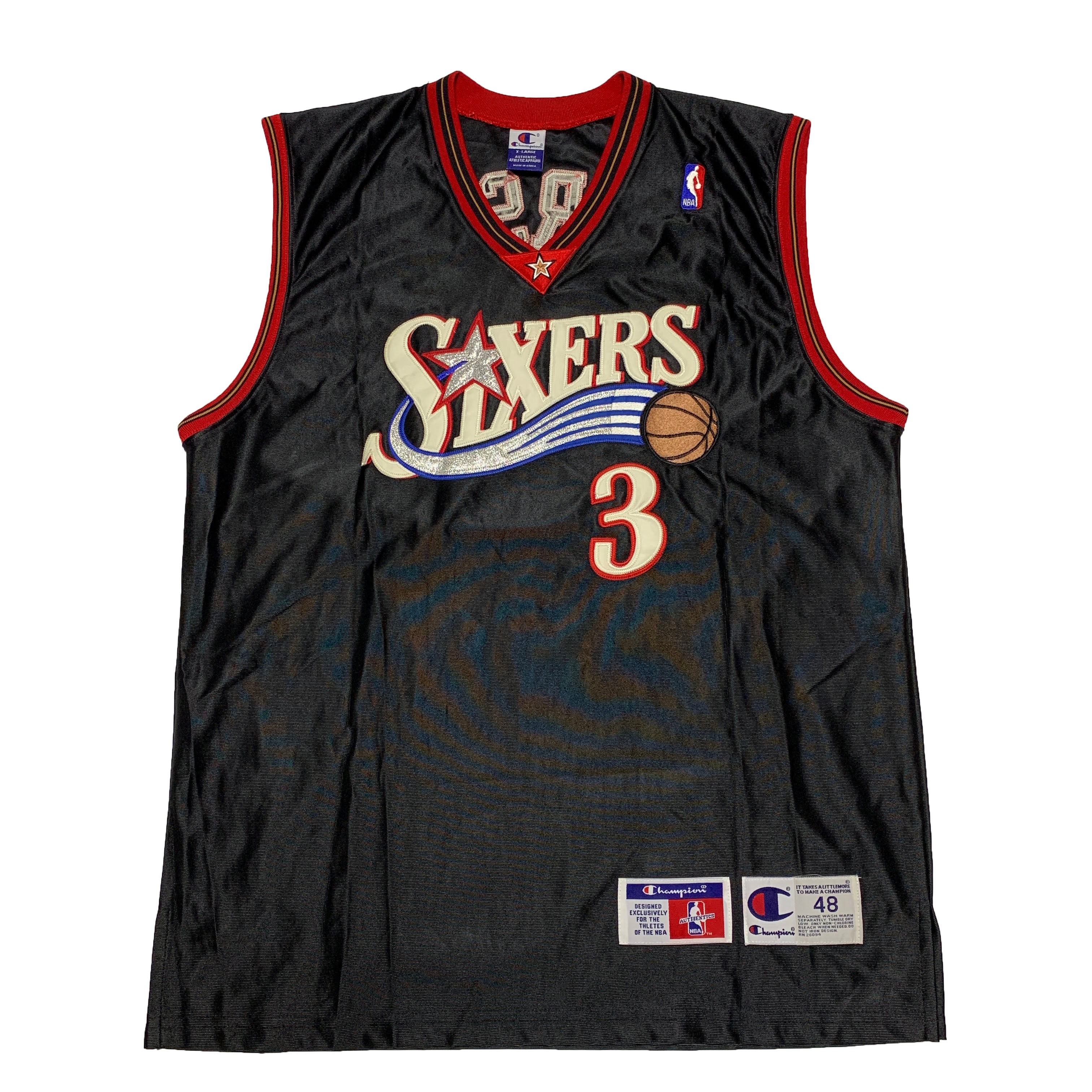 90S NBA 76ers Allen Iverson/アレン アイバーソン チャンピオン製 