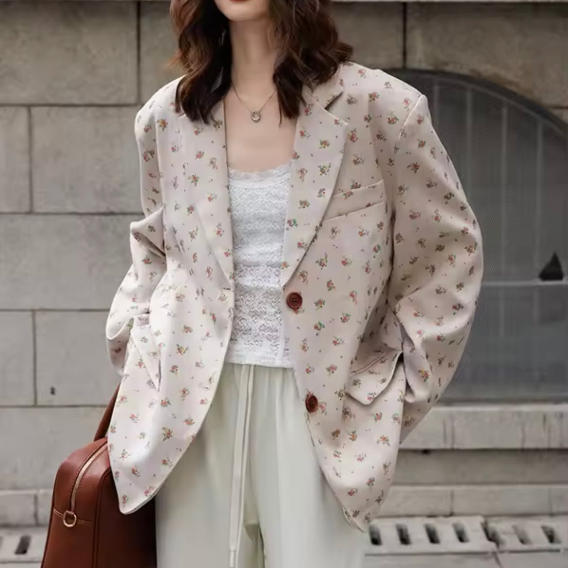 flower tailored jacket