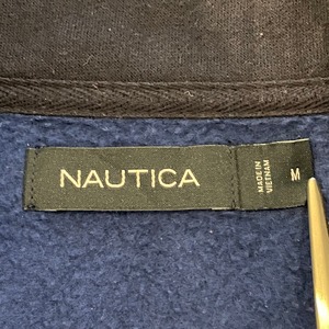 【NAUTICA】ハーフジップ スウェット ワンポイント 刺繍ロゴ プルオーバー  アメリカ古着