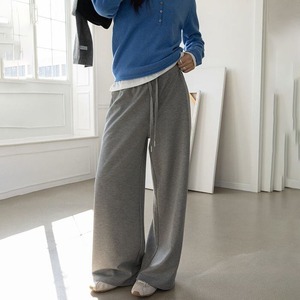 drawstring straight pants 14786