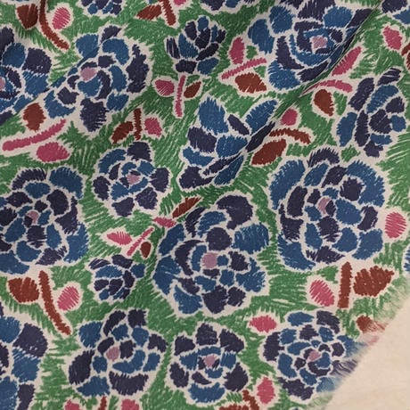 ◆輸入 リバティ LIBERTY タナローン Charleston Posy Blue チャールストンポージー ブルー 約130×50cm