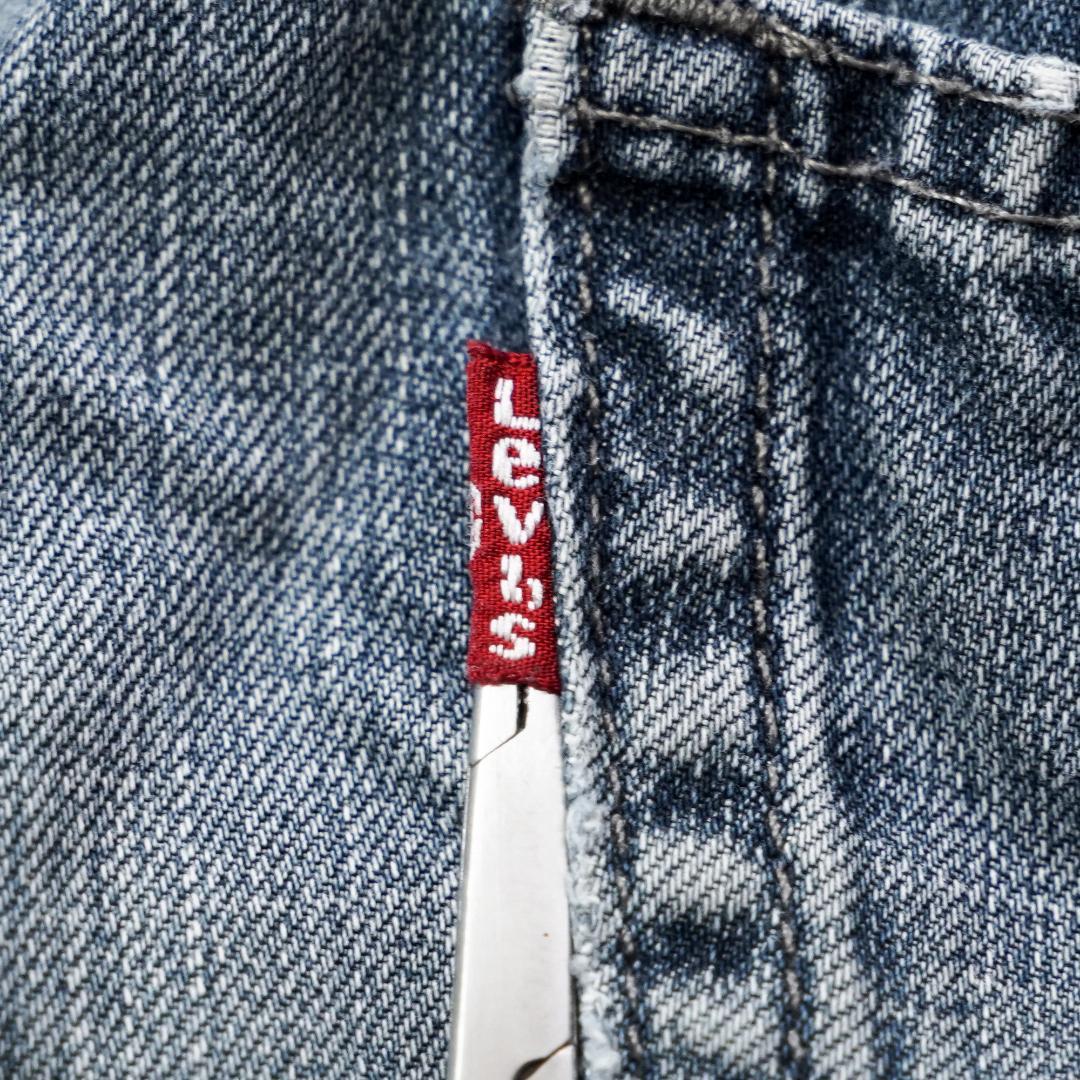 リーバイス569 Levis W34 ワイド バギー 青 古着 ヒゲ 21706 