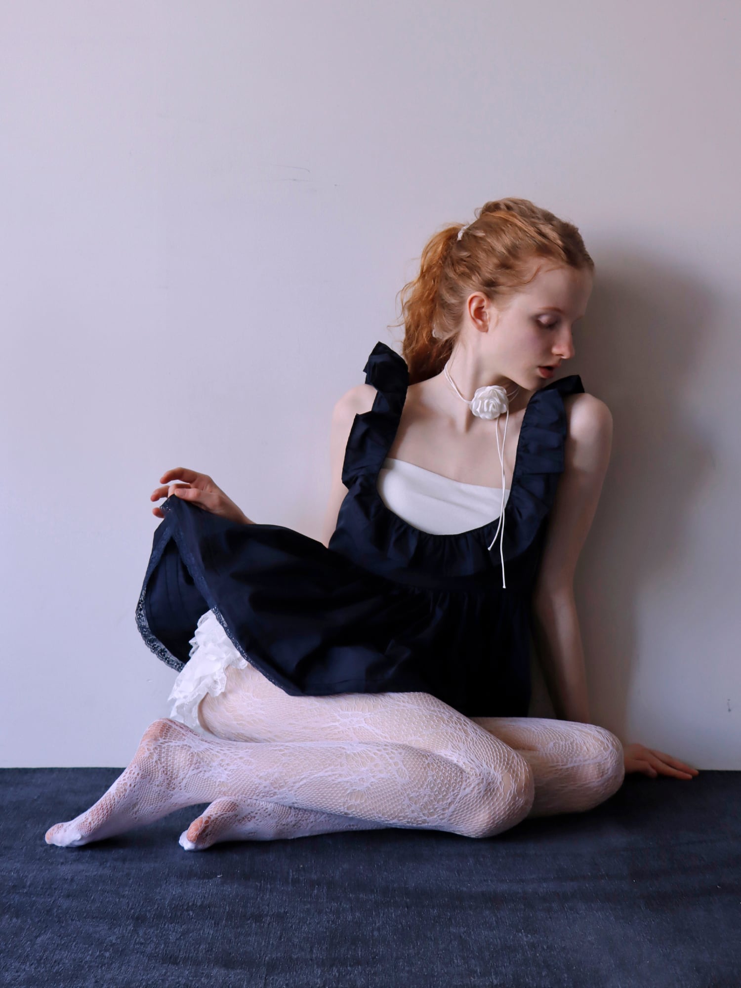 mieya mieya petit aplon top ミーヤミーヤ エプロン PETIT APLON TOP -WHITE- | mieya mieya