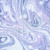 「露草色と宵桜」アクセントマーブル〜近江ちぢみ