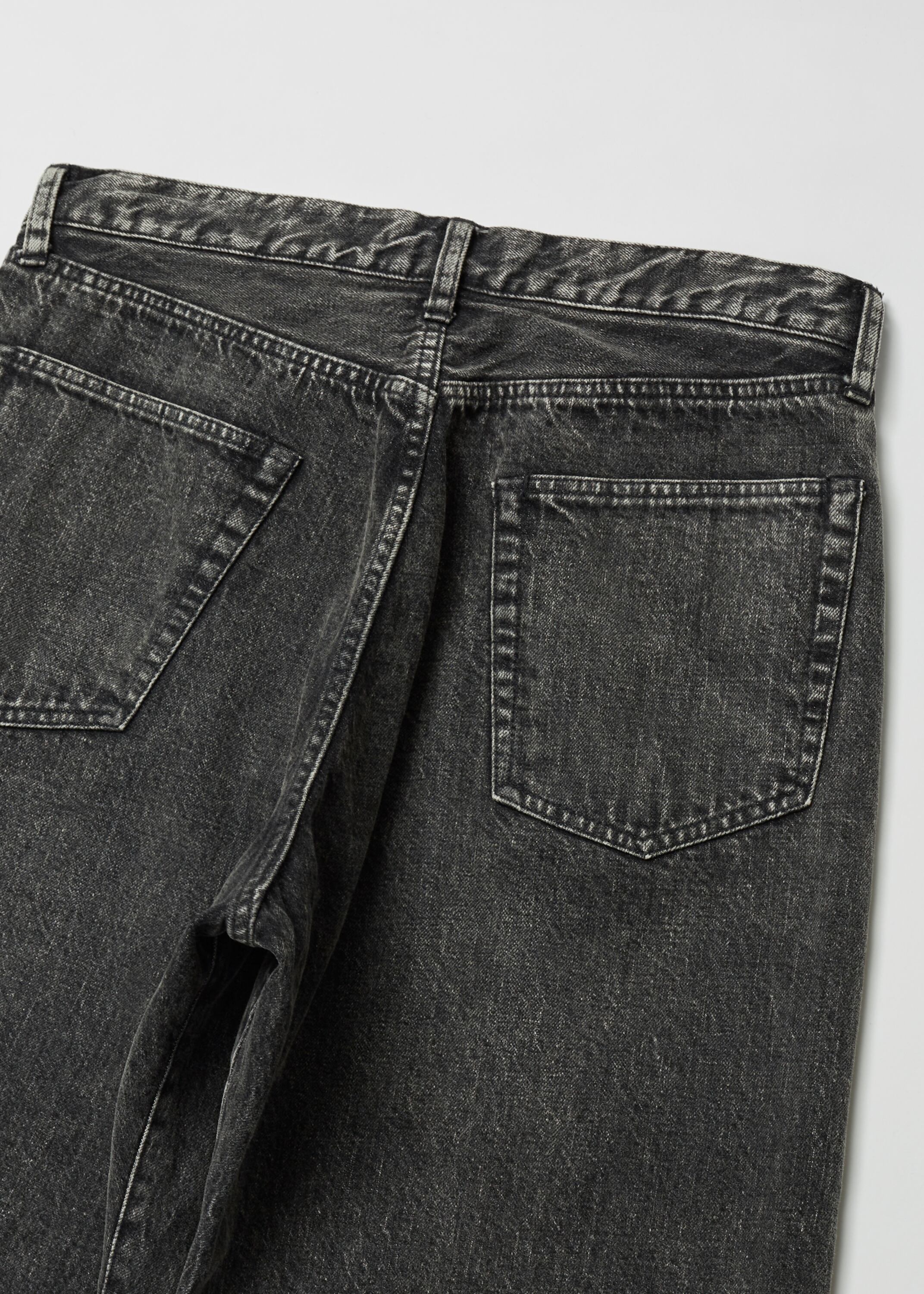 ULTERIOR］VINTAGE WASHED SELVEDGE BLACK DENIM 5P PANTS | ICONS