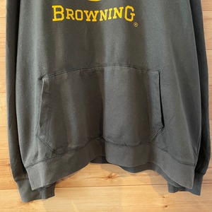 【BROWNING】企業系 ロゴ プリント スウェットパーカー オーバーサイズ XL ブローニング US古着