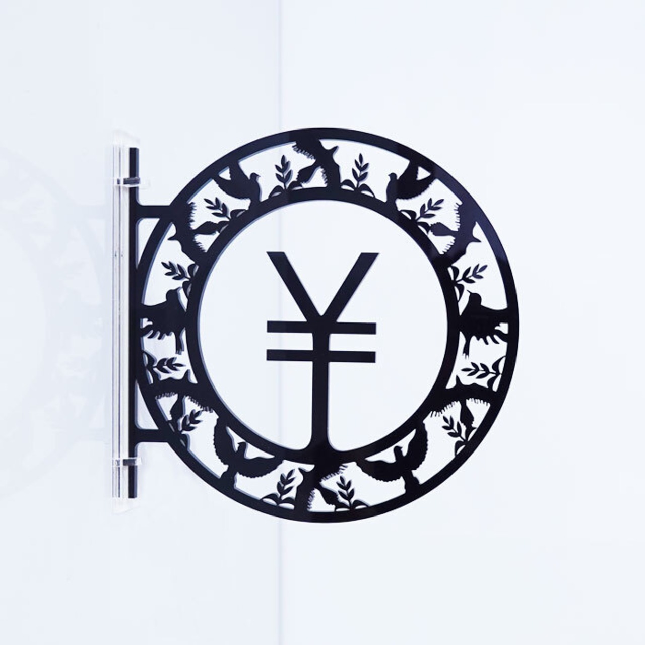 ツケレルン（1wayピクトサイン）軽量 アクリル 突き出し 看板 （鳥 02 キャッシャーサイン）1way-0034 - 1