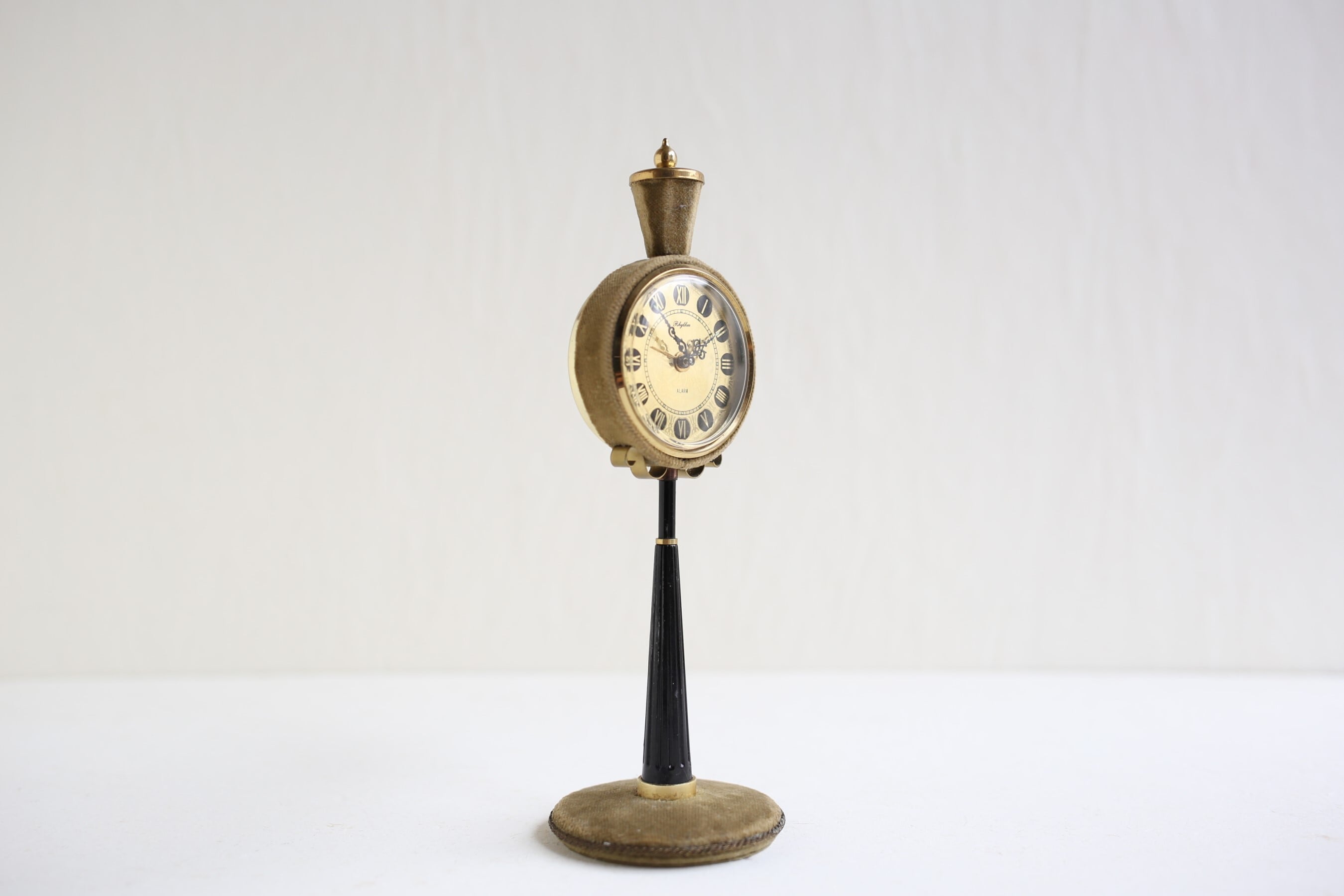 フランス アンティーク ヴィンテージ 日本製 「Rhythm」街灯型 目覚まし時計 N-04414