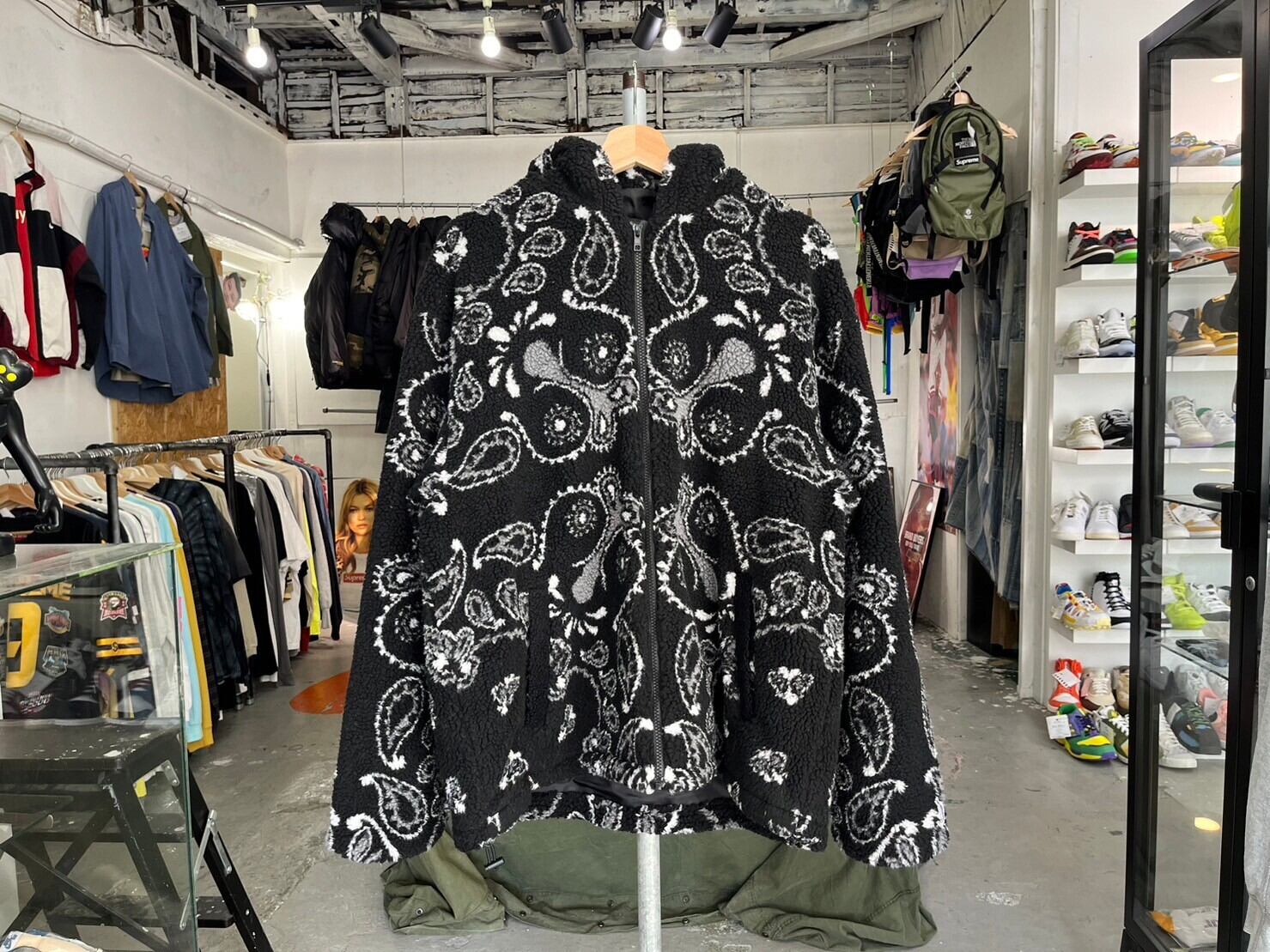 FR2 PAISLEY FLEECE HOODIE BLACK XL FRJ087 21518 | BRAND BUYERS OSAKA