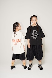 〈 UNIONINI 24SS 〉 teddybear logo big tee "Tシャツ" / Black / Kids