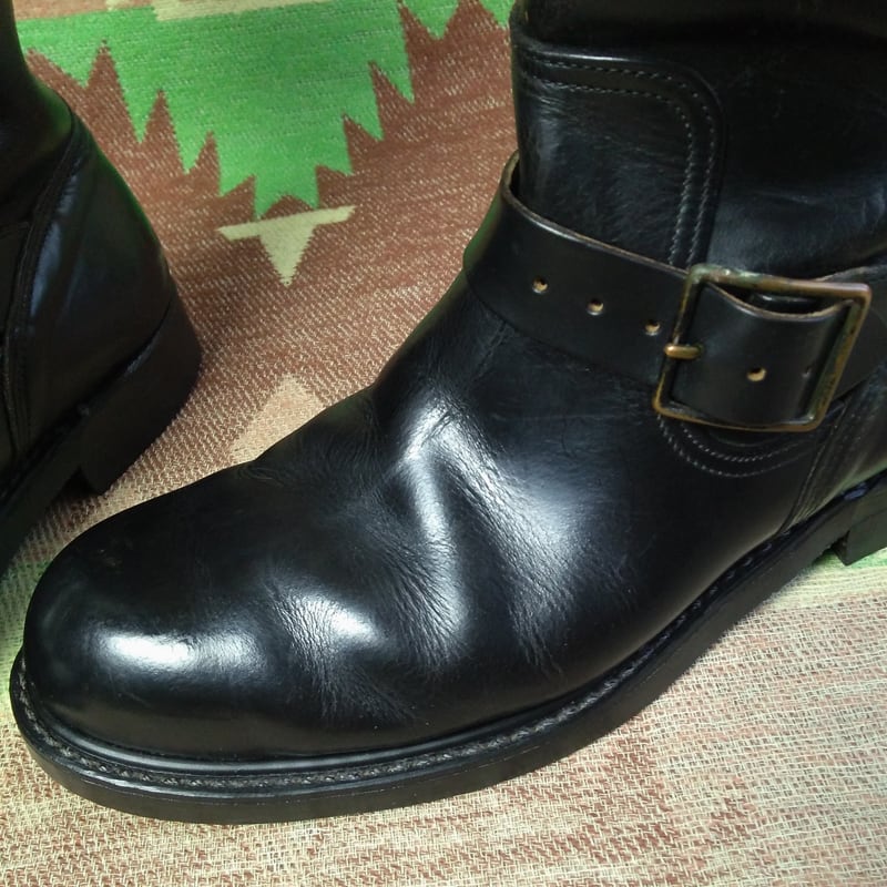 70s HY-TEST Black Engineer Boots