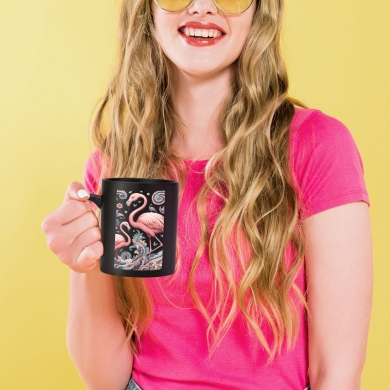 Black Mug (11 oz) Paisley 4601