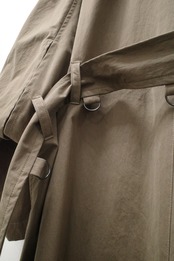 予約販売 | i’m here : - HAOLI TRENCH COAT ：Black｜フード型ストール／2WAYトレンチ／和洋折衷の羽織