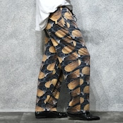 basketball pattern wide easy pants