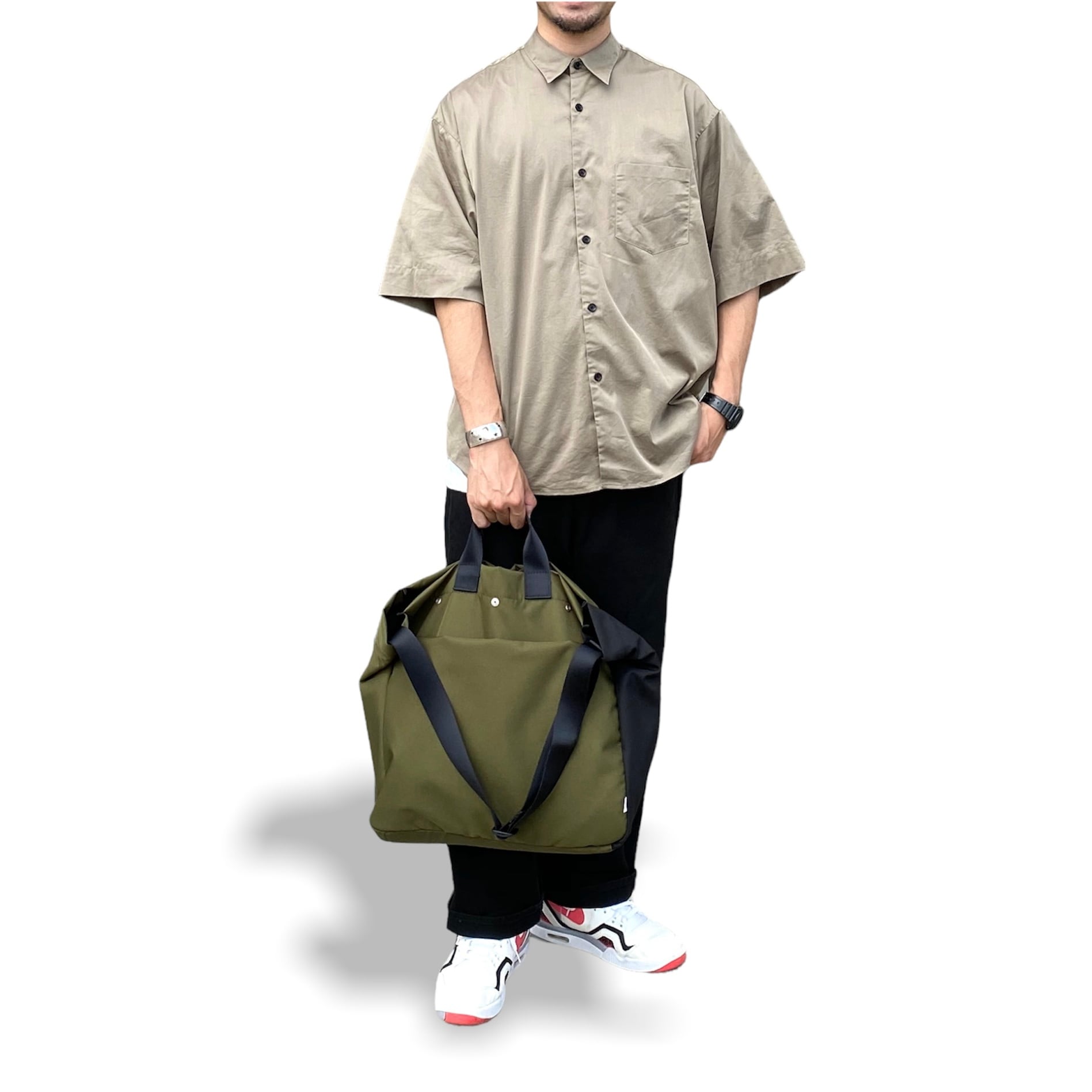 バッグ Maco Oxford/Racket tote/Large/Fatigue | Macobag