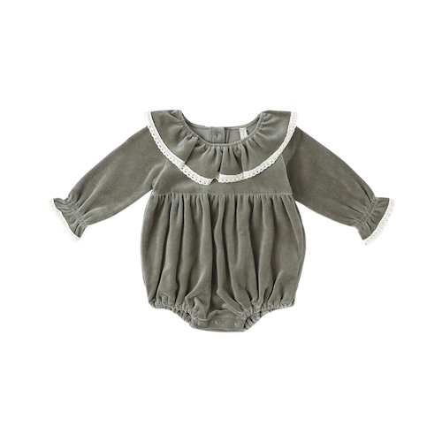 Quincy Mae(クインシーメイ) / 25aw WENDY ROMPER / FOREST / 6-12M・12-18M