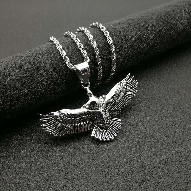 316L Hawks Necklace SILVER