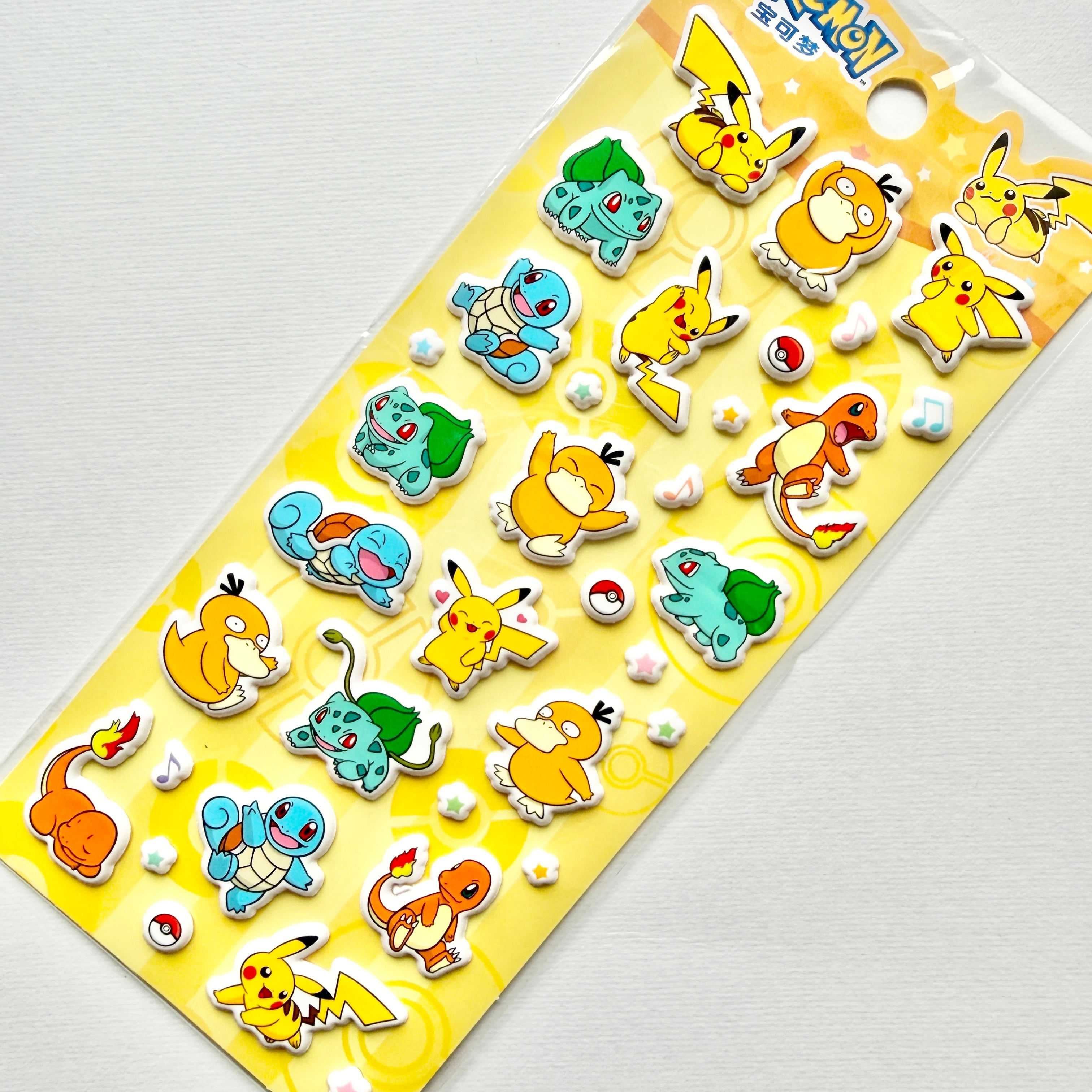 4枚セット】ポケモンぷっくりシール | Jewelie