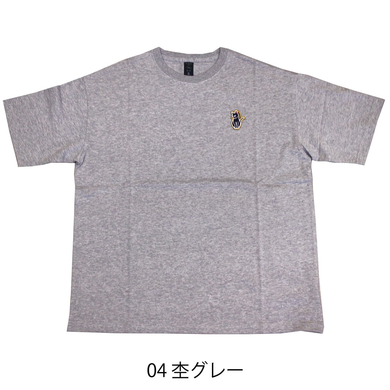 Tシャツ メンズ 半袖 カットソー 刺繍 ワッペン アニマル 越後糸 新潟