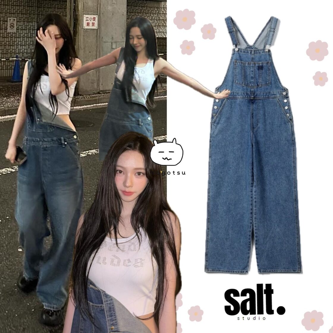 ☆AESPA カリナ 着用！！【STUDIO SALT】BOY DENIM OVERALL | Pay ID