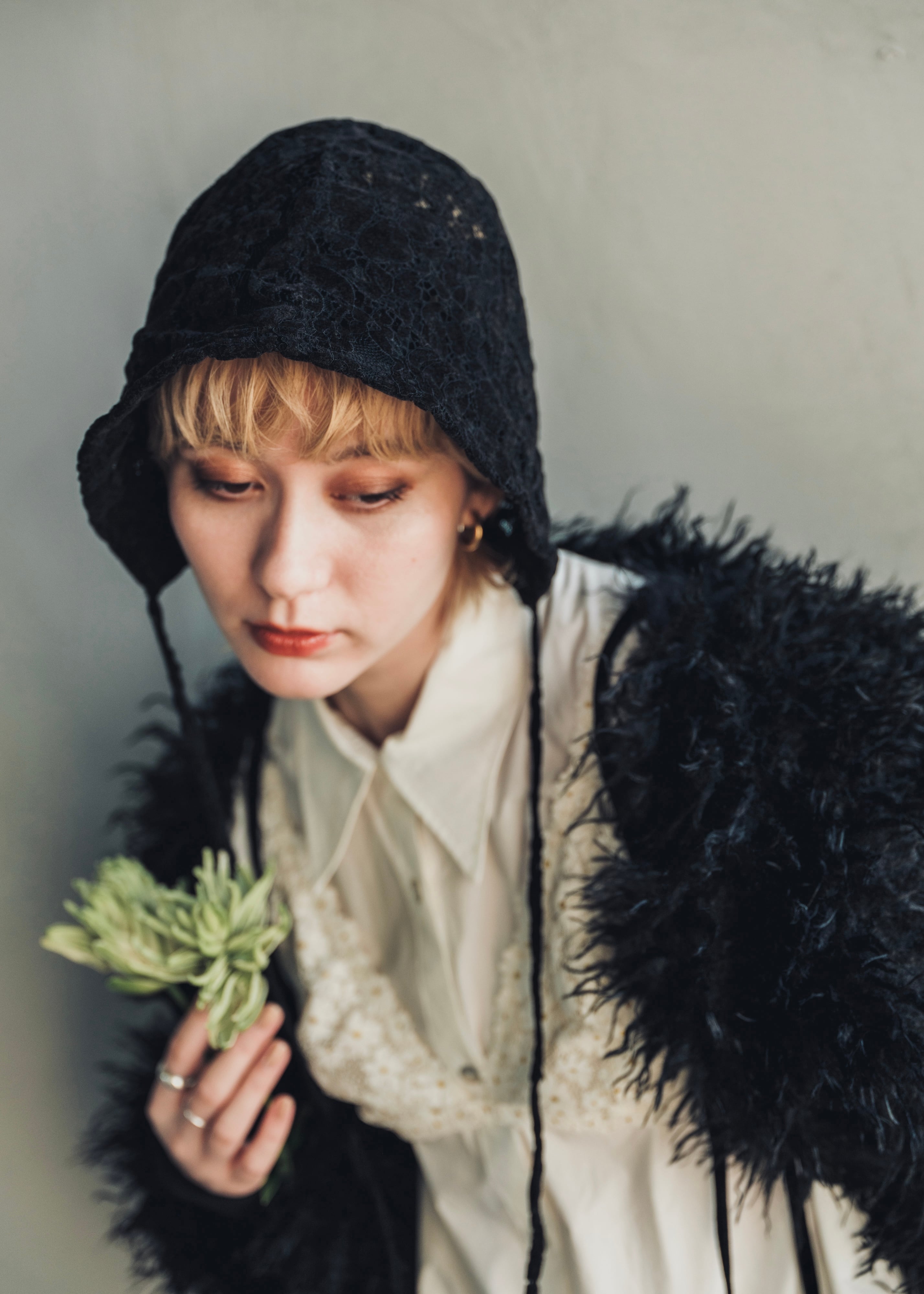 BONNET NUA / BLACK | ORIENT MILLINERY