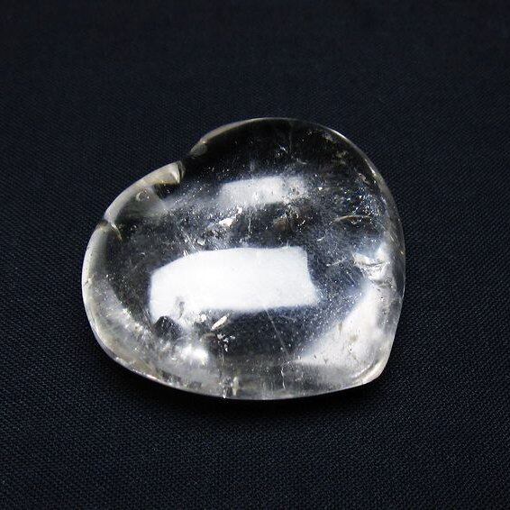 水晶 ハート置物 一点物 145-1530