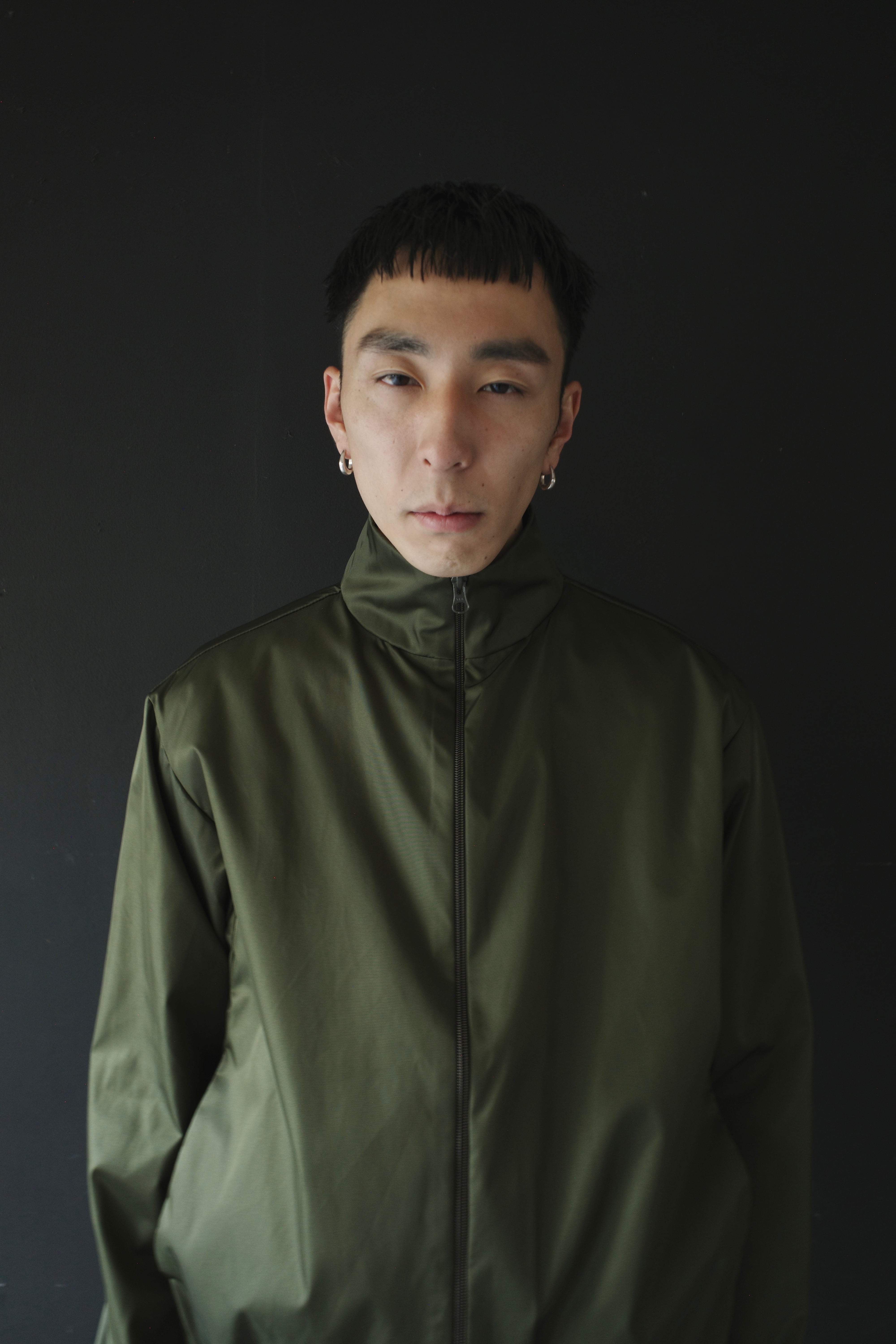 GABRIELA COLL GARMENTS TECHNICAL ZIPPER JACKET GREEN S14-261